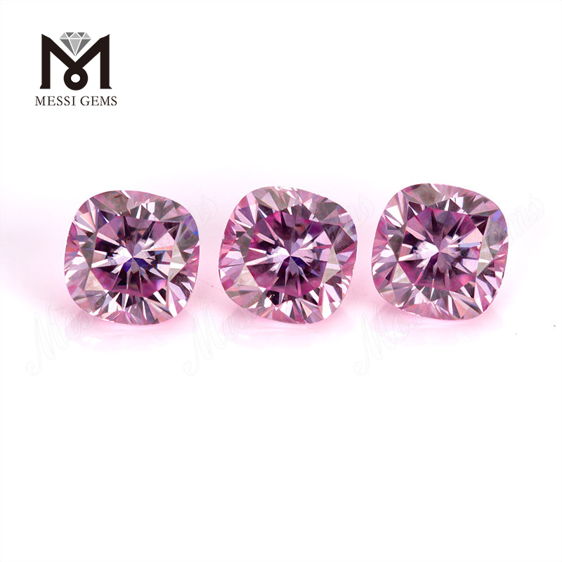 Factory engros pude form pink moissanite sten