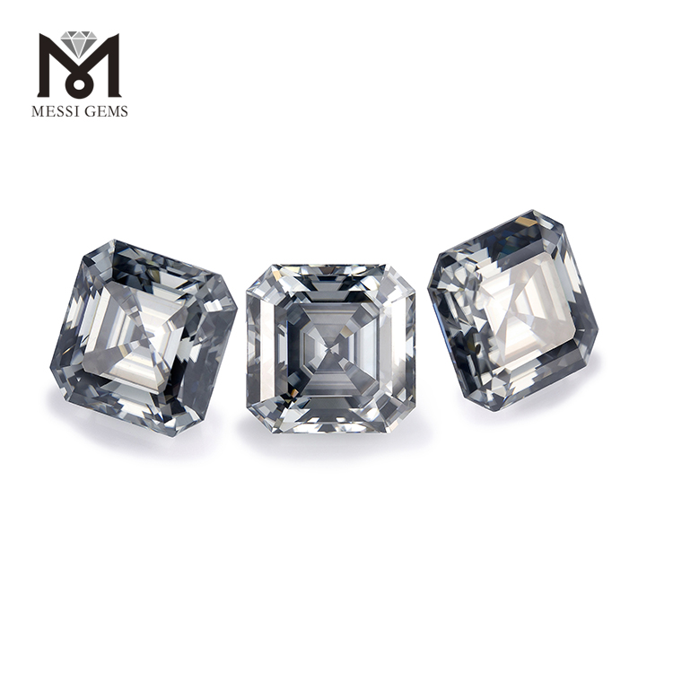 10*10mm Asscher cut moissanite diamant engrospris syntetisk moissanite