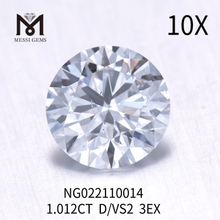 D Farve 1.012ct EX CUT Engros løs laboratoriedyrkede diamanter VS2