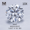 D Løs ædelsten Syntetisk diamant 1.01ct I SI EX Cut