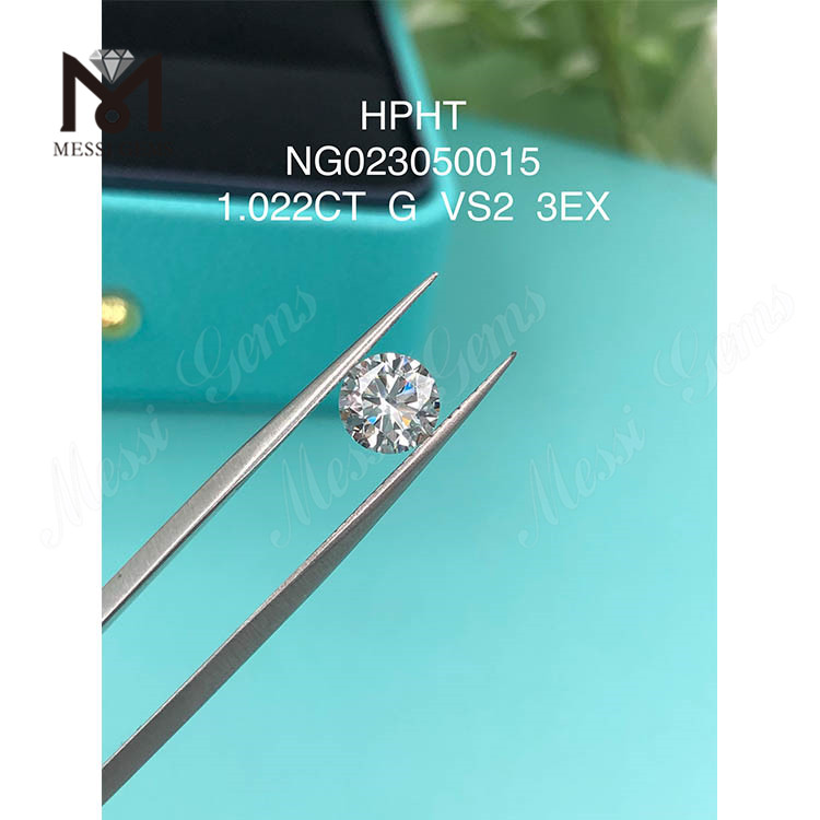 1.022ct G VS2 løs ædelsten syntetisk diamant rund form