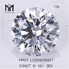 0.5Ct D VS1 3EX Lab HPHT Rund Lab dyrket diamant