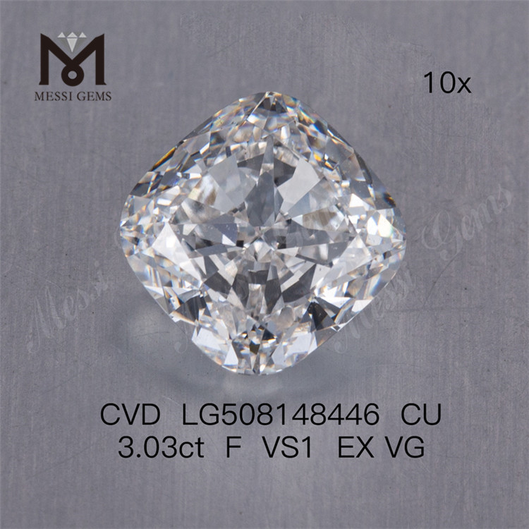 3.03CT F pude cvd lab diamant løse menneskeskabte diamanter til salg