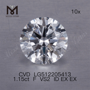 1.15ct F VS cvd menneskeskabte diamanter IF 3EX laboratoriediamant Engrospris