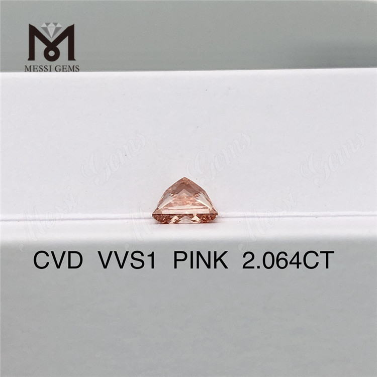 2.064ct pink lab dyrket diamant leverandører cvd syntetisk pink diamant engrospris