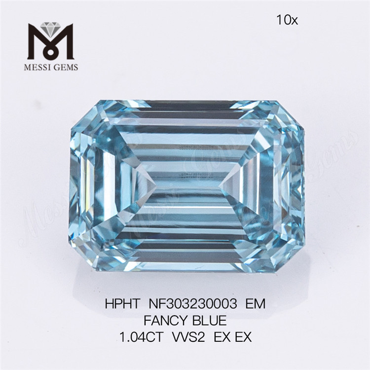 1.04CT FANCY BLUE VVS2 EX EX EM engros lab skabt diamanter HPHT NF303230003