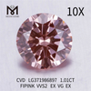 1.01CT FIPINK VVS2 engros lab skabt diamanter CVD LG371986897