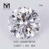 3.03ct I VS1 3EX rund form Løs lab skabt 3 karat diamant Fabrikspris 