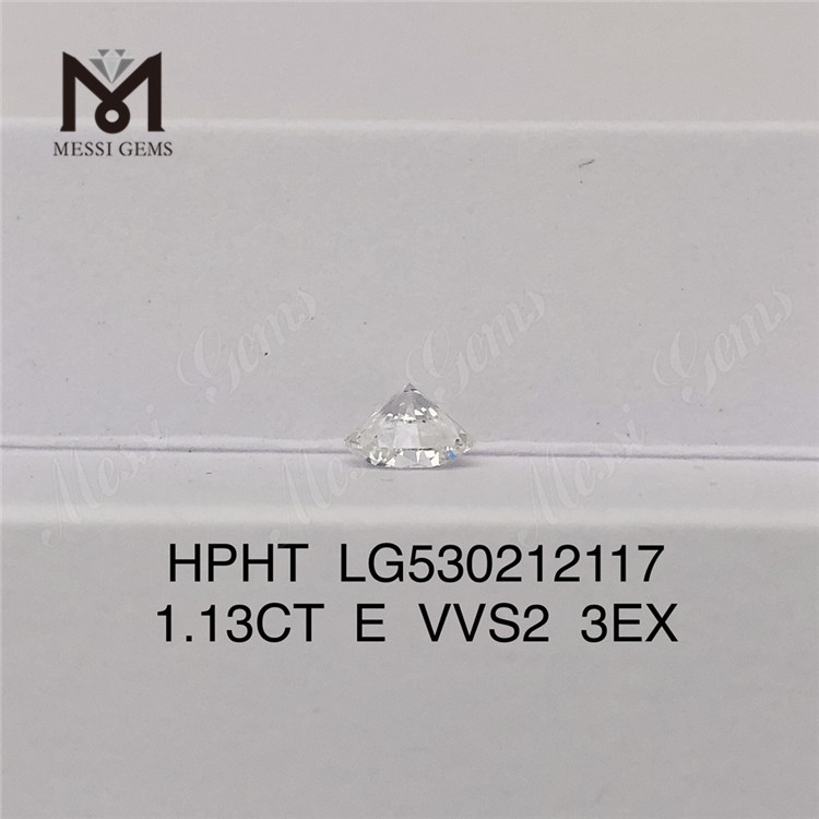 1.13ct E VVS2 3EX rund menneskeskabt diamant 3EX kunstig diamantsten