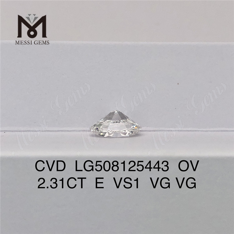 2.31ct E ov cvd diamant engros OVAL løse syntetiske diamanter på udsalg