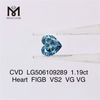 1,19 karat hjerte FIGB VS2 VG VG syntetiske farvede diamanter CVD LG506109289