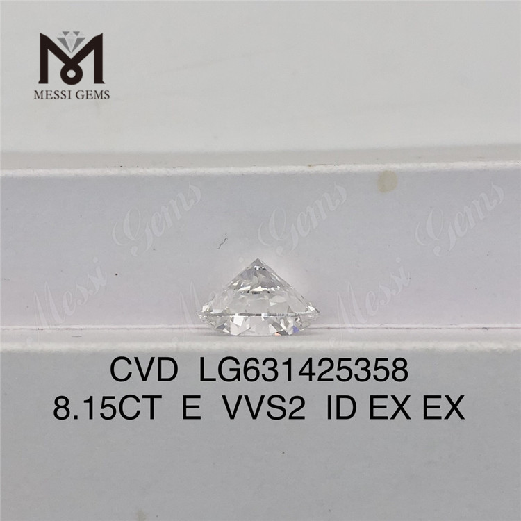 8.15CT E VVS2 ID løst fremstillede diamanter CVD LG631425358丨Messigems