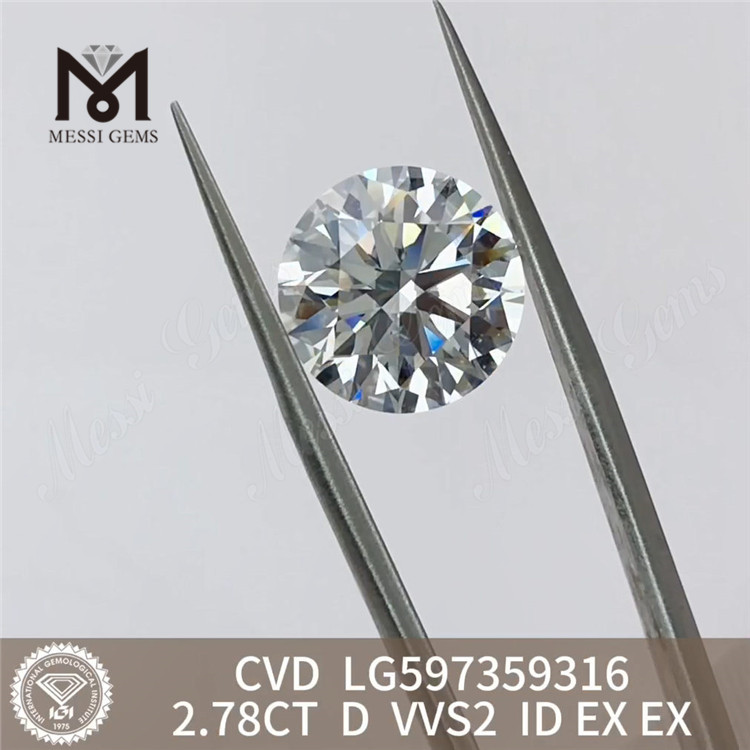 2.78CT D VVS2 ID EX EX cvd diamant prisliste LG597359316 