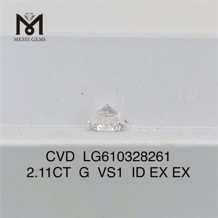 2.11CT G VS1 ID CVD laboratoriediamanter af bedste kvalitet丨Messigems LG610328261