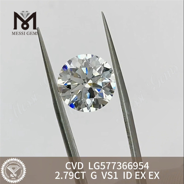 2.79CT G VS1 ID CVD top laboratoriedyrkede diamanter IGI Certified Sustainable Luxury丨Messigems LG577366954 