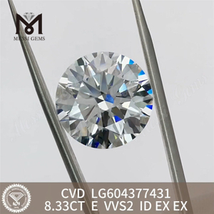 8,33 karat igi-certificeret diamant E VVS2 til at skabe brugerdefinerede forlovelsesringe丨Messigems LG604377431