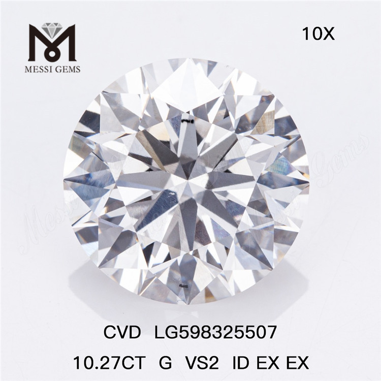 10.27CT G VS2 ID EX EX Menneskeskabte diamanter i bulkkvalitet og værdi CVD LG598325507丨Messigems