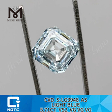 5.71CT VS2 AS LYSEBLÅ syntetiske diamanter til salg 丨Messigems CVD S-LG3948 