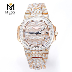 Iced Out Moissanite Watch Luxury and Shine MSA-582