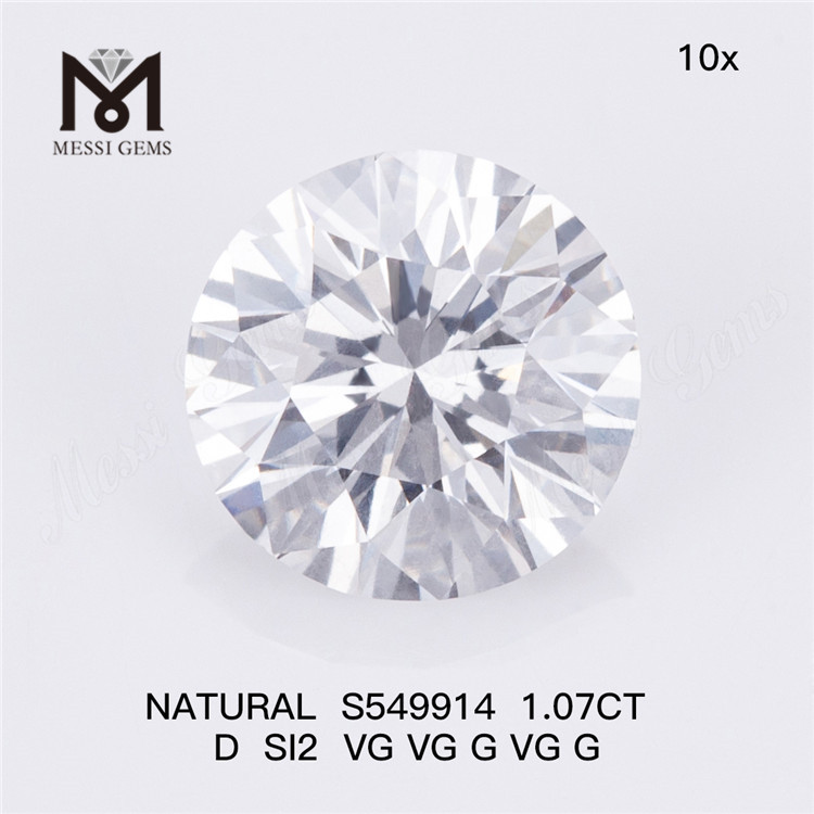 1.07CT D SI2 Skønheden ved løse naturlige diamanter Lav din vision S549914丨Messigems