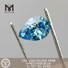 4.17CT PEAR FANCY VIVID BLUE SI1 CVD 4kt fabriksdiamanter LG617411359