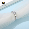 1 karat i hvidguld belagt mode ringe smykker kvinder 925 sterling sølv ring