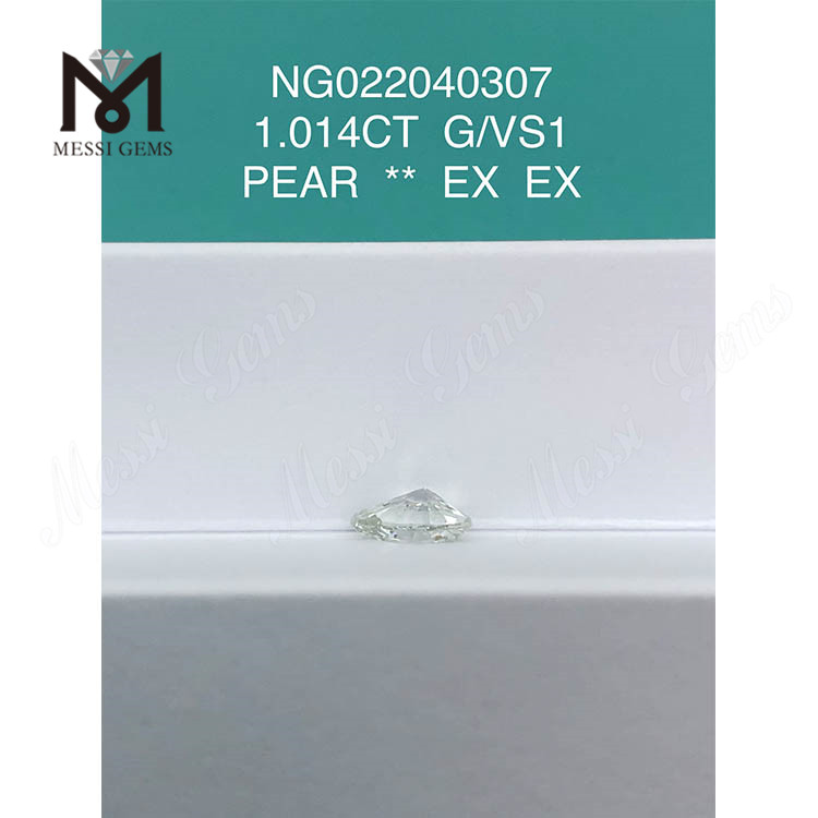 1.014 karat Engros Løs laboratoriedyrket pærediamant G VS1