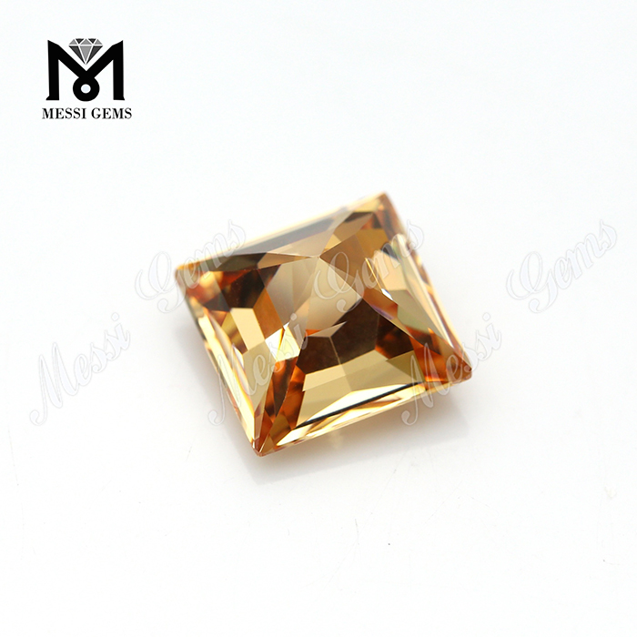 Champagne cubic zirconia firkantede briolett cut CZ sten til fremstilling af smykker