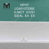 0.58CT D/VS1 laboratoriefremstillede diamanter IDEAL EX EX 