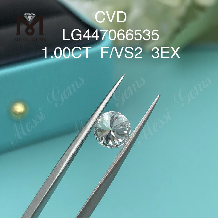 1 karat F VS2 Runde BRILLIANT EX Cut CVD laboratoriediamanter IGI