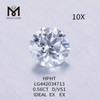 0.56CT D/VS1 rundskårne omkostninger til laboratorieskabte diamanter IDEAL EX EX