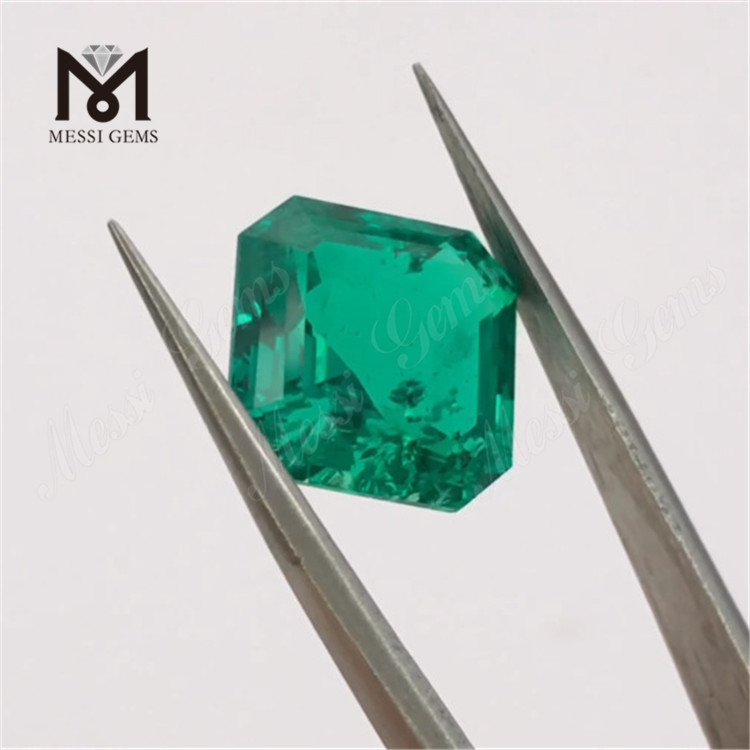 4.65ct Lab Oprettet Emerald AS Cut Emerald Stone Pris