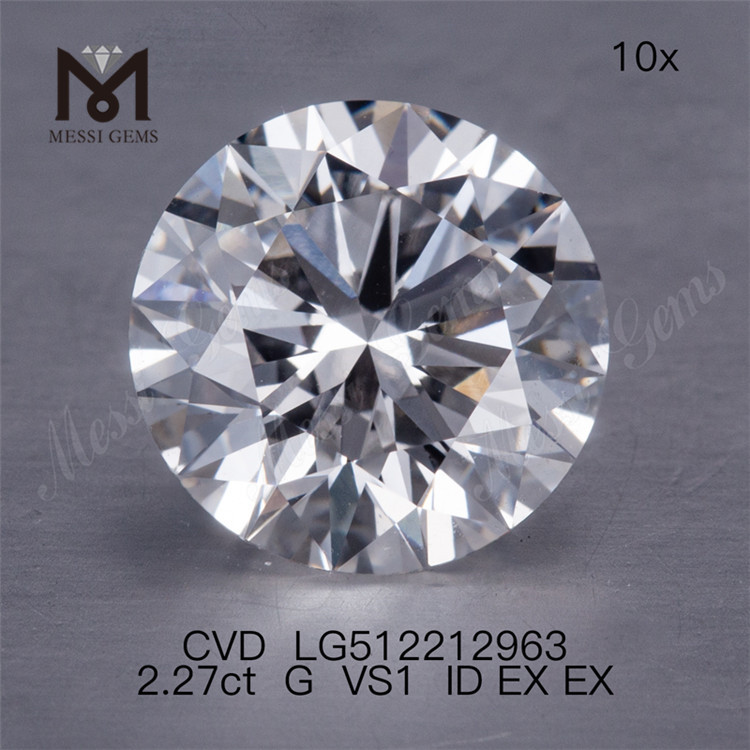 2.27CT E VS lab diamanter RD Cut cvd diamanter på udsalg