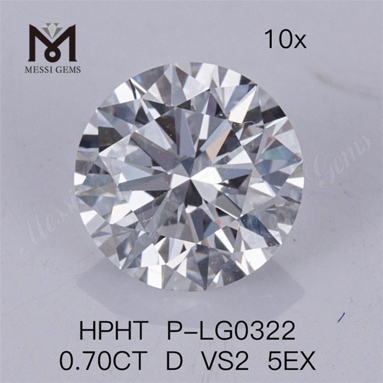 0.70CT HPHT kunstig diamant D VS2 5EX Lab diamanter