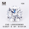 5.52CT G SI1 ID EX EX laboratoriedyrket diamant cvd 5 karat bedste menneskeskabte diamanter