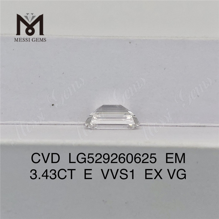 3.43CT E VVS1 EX VG EM løse syntetiske diamanter CVD LG529260625