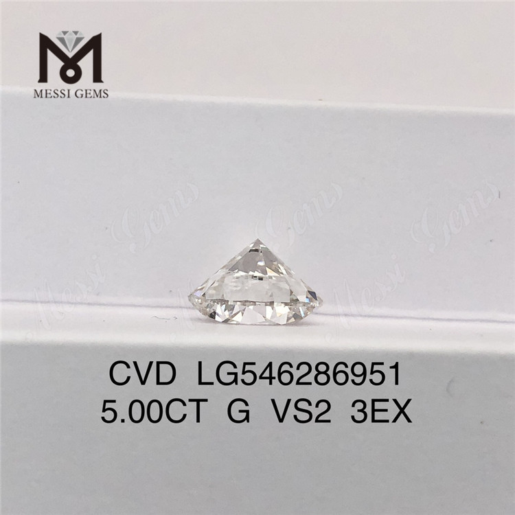 5 karat G vs2 3EX laboratoriedyrket 5 karat diamantcertifikat IGI fabrikspris