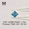 1.15ct Princess FIGB VS1 EX VG laboratoriedyrket diamant CVD LG506176432