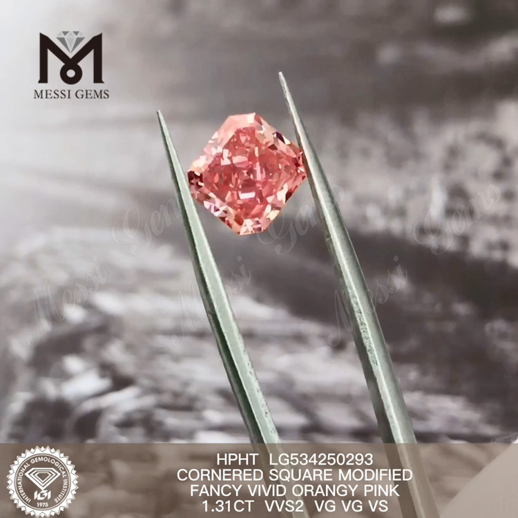 1,31 ct SQ Lab-diamanter Pink Løse Lab-diamanter HPHT LG534250293