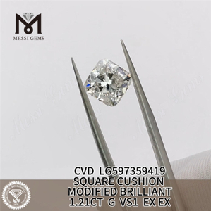 1.21CT G VS1 cu lab dyrket diamant pris pr. karat Miljøbevidsthed丨Messigems LG597359419 