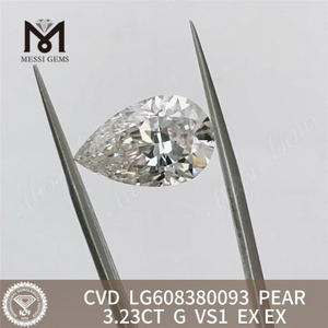 3,23 karat igi-certifikat for diamant VS-kvalitet til overkommelige CVD-diamanter til smykkedesignere丨Messigems LG608380093