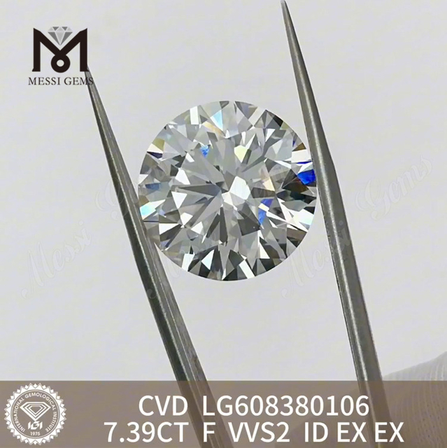 7.39CT F VVS Simulated Diamonds Shop online Vores omfattende lager af IGI Diamonds丨Messigems LG608380106