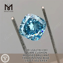 5.67CT VS1 EX EX PUDE FANCY INTENSE BLUE CVD Lab Diamond LG617411383 