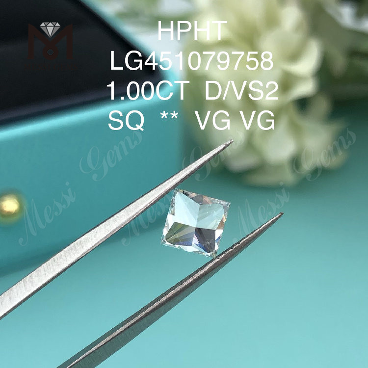 1,00 karat D HPHT VS2 Rund laboratoriedyrket diamant