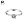 1 karat kvinde solitaire moissanite ring mode 925 sterling sølv ring