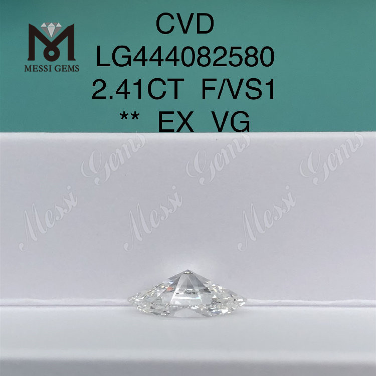 2.41ct BRILLIANT lab skabt marquise diamant F VS1