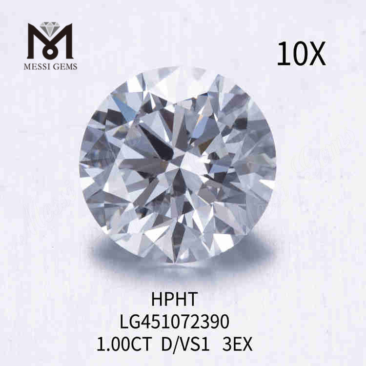 1.00CT D VS lab skabt diamant 3EX HPHT løse syntetiske diamanter