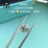 1.66ct D/VVS rundslebne laboratoriesimulerede diamanter 3EX