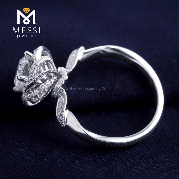 Moissanite Real Gold Ring Detaljer