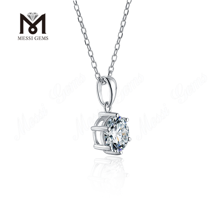 Messi Gems klassisk design vedhæng 925 sølv halskæde til kvinde